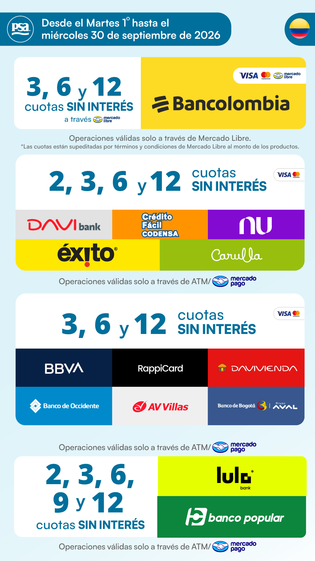 Promociones vigentes 