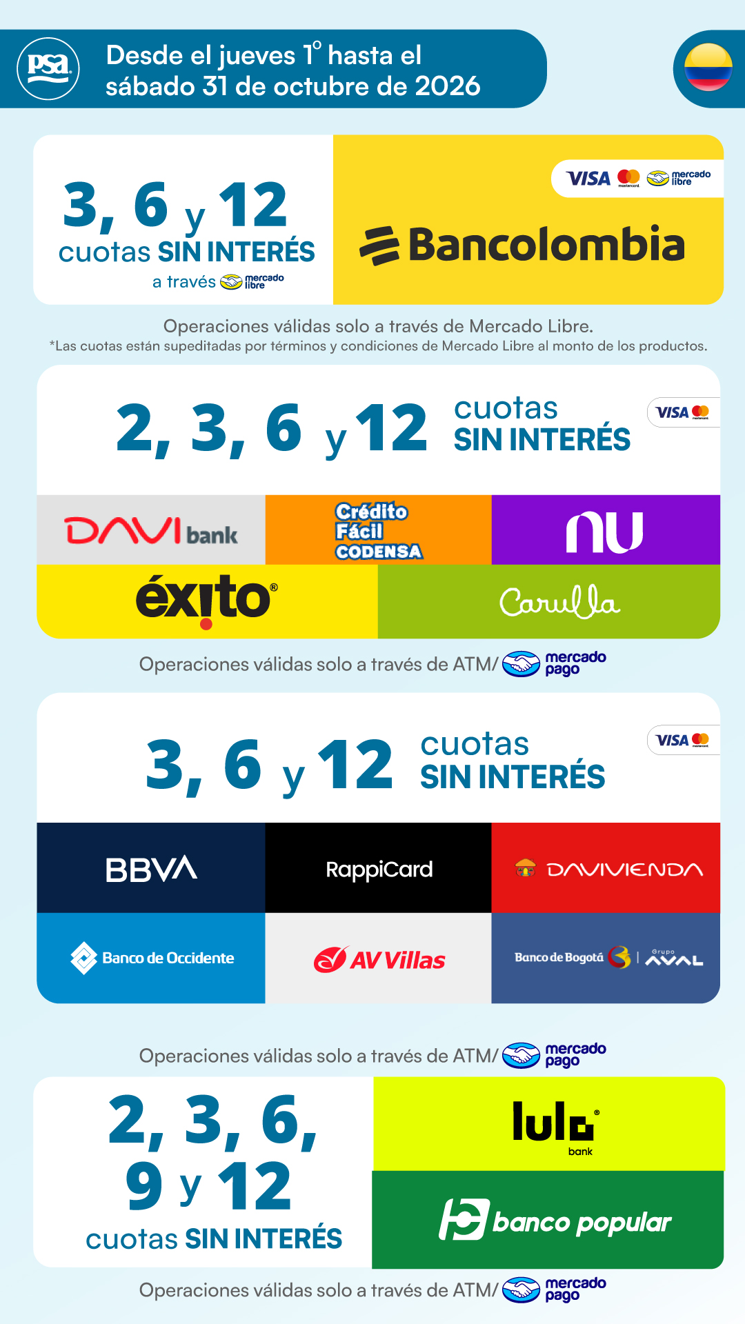 Promociones vigentes 